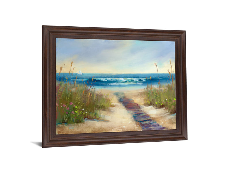 Seaside Breeze - 28" x 34" Framed Wall Art - Blue