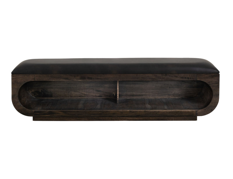 Balam - Wooden Bench With Cushioned Seat