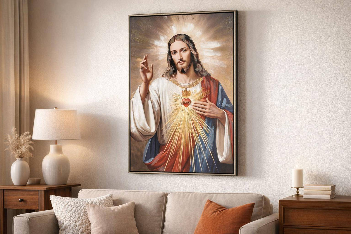 Sacred Bloom II Hand-Embellished Canvas In Frame - Black / Gold