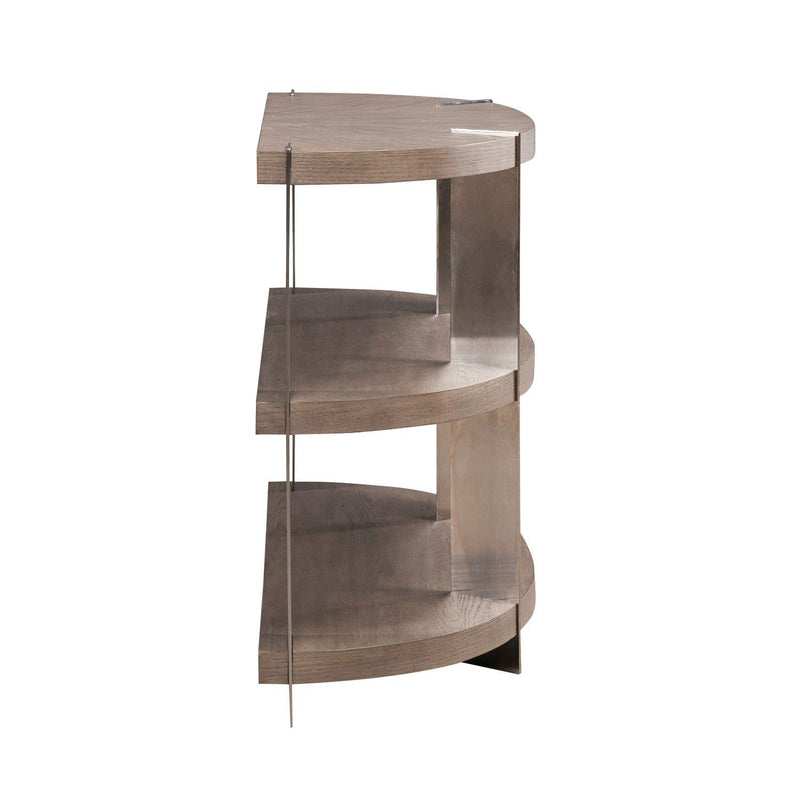 Harlow - Sofa Table - Sandstone & Satin Nickel