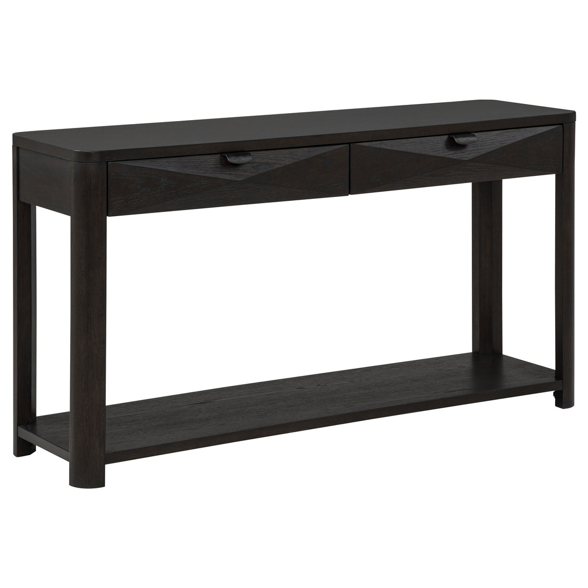 Marcelo Sofa Console Table with 2 Drawers and Shelf Coffee
