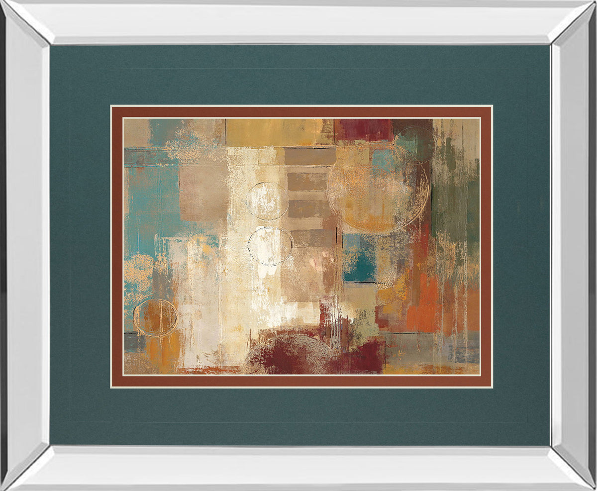 Oriental Trip Crop By Silvia Vassileva - Mirror Framed Print Wall Art - Dark Gray
