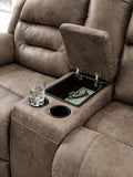 Stoneland Power Reclining Loveseat with Console - Fossil