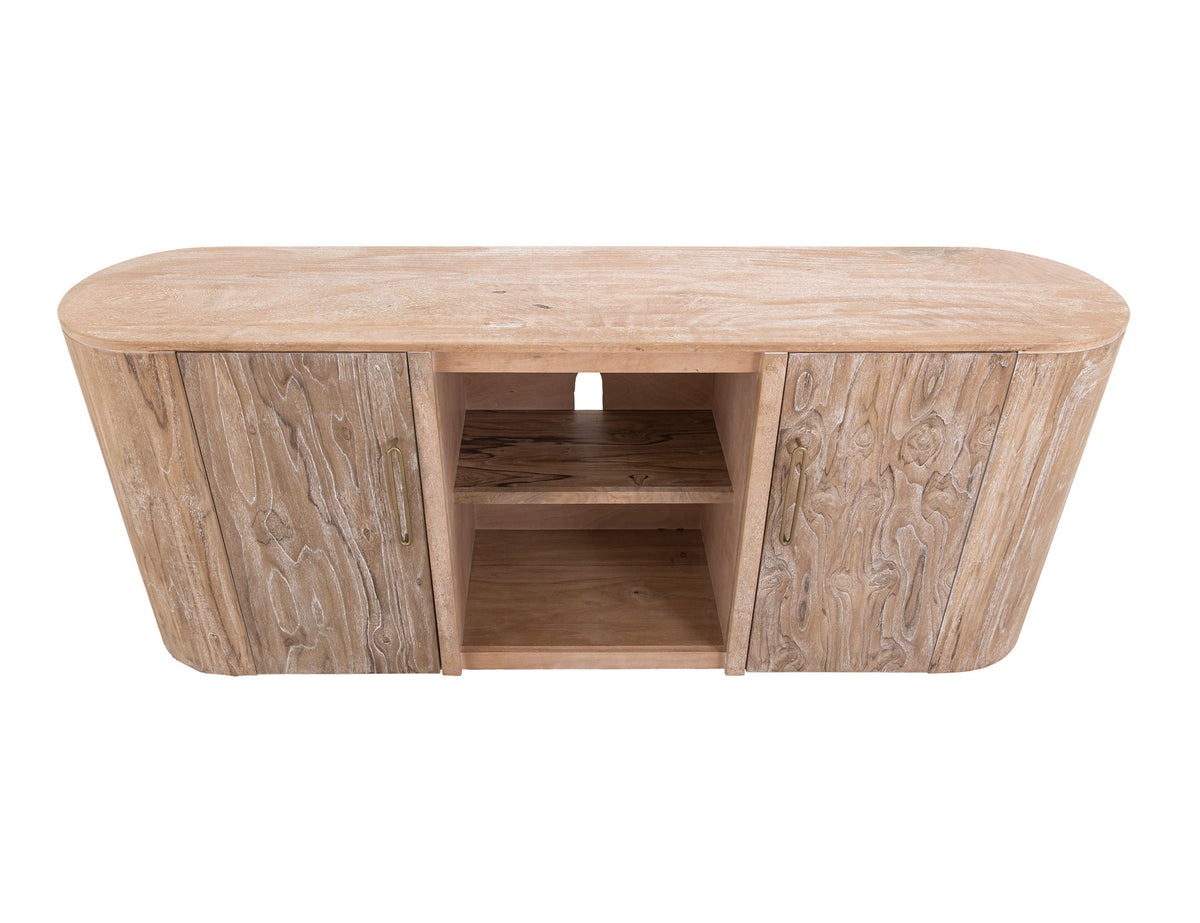 Balam - TV Stand - Ivory White