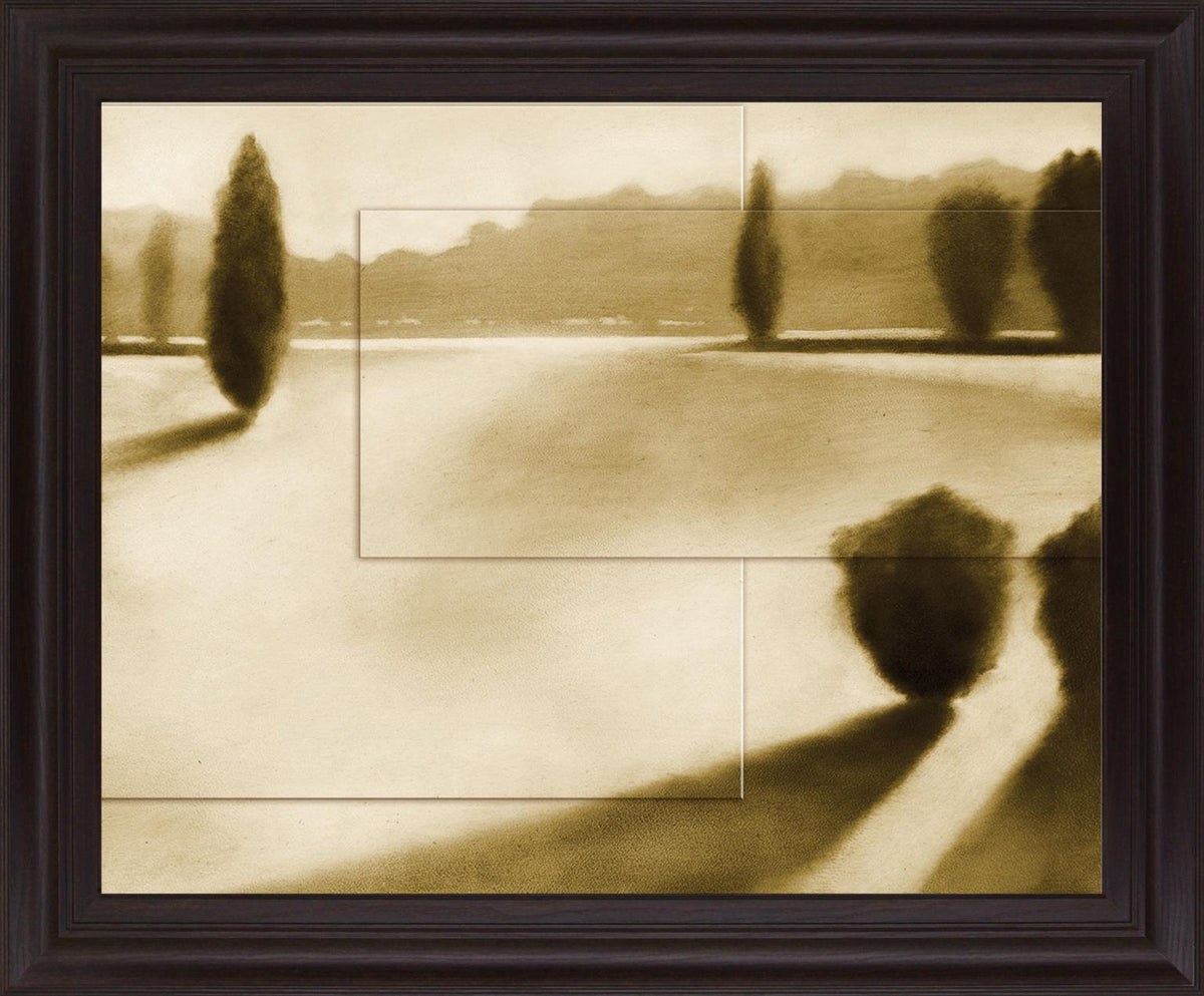 Golden Glide - 28" x 34" Framed Wall Art - Beige