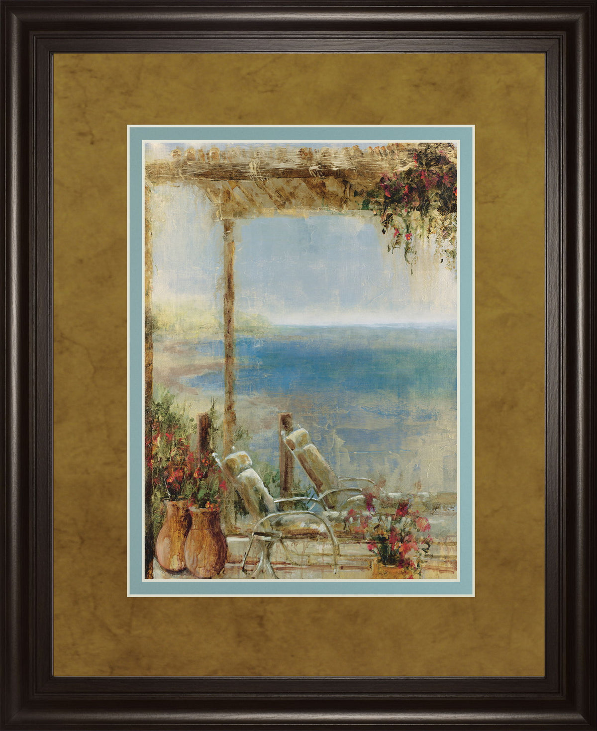 Ocean Retreat Il By Stiles - Framed Print Wall Art - Light Brown