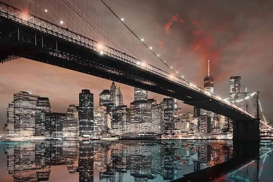 Nyc Reflection By Cad Design - Dark Gray