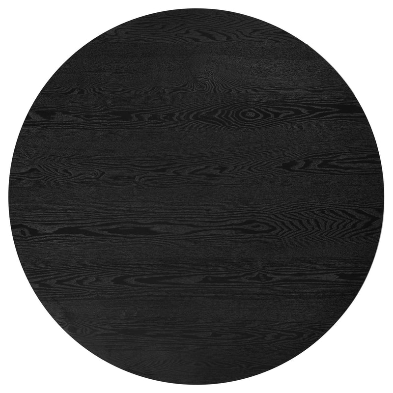 Hamlyn 43-inch Round Wood Dining Room Table Black