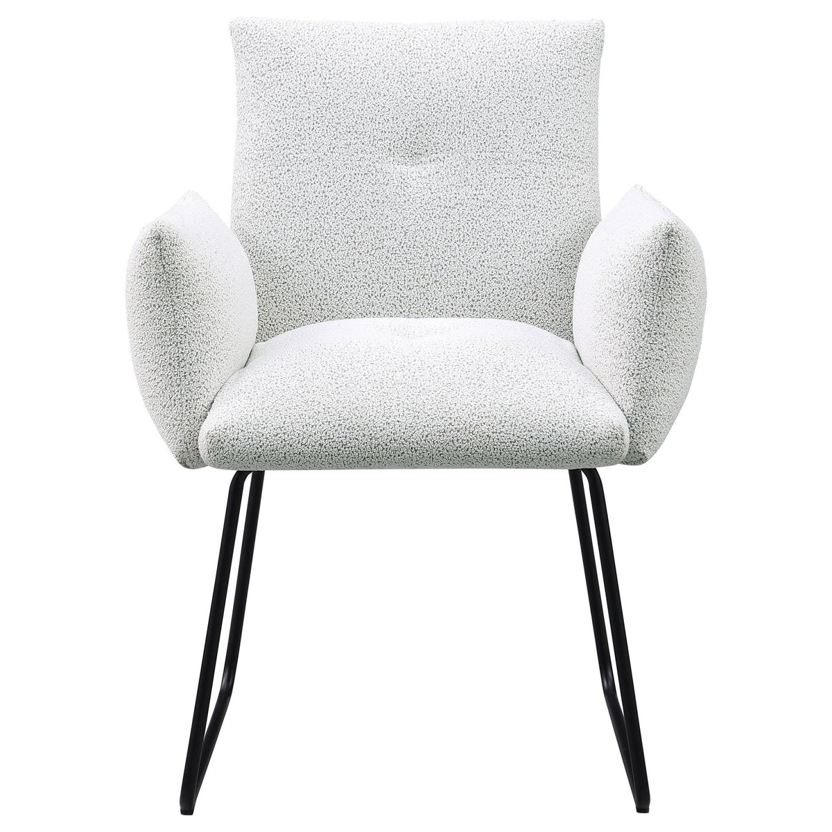 Ackland Upholstered Dining Arm Chair Light Grey (Set of 2)