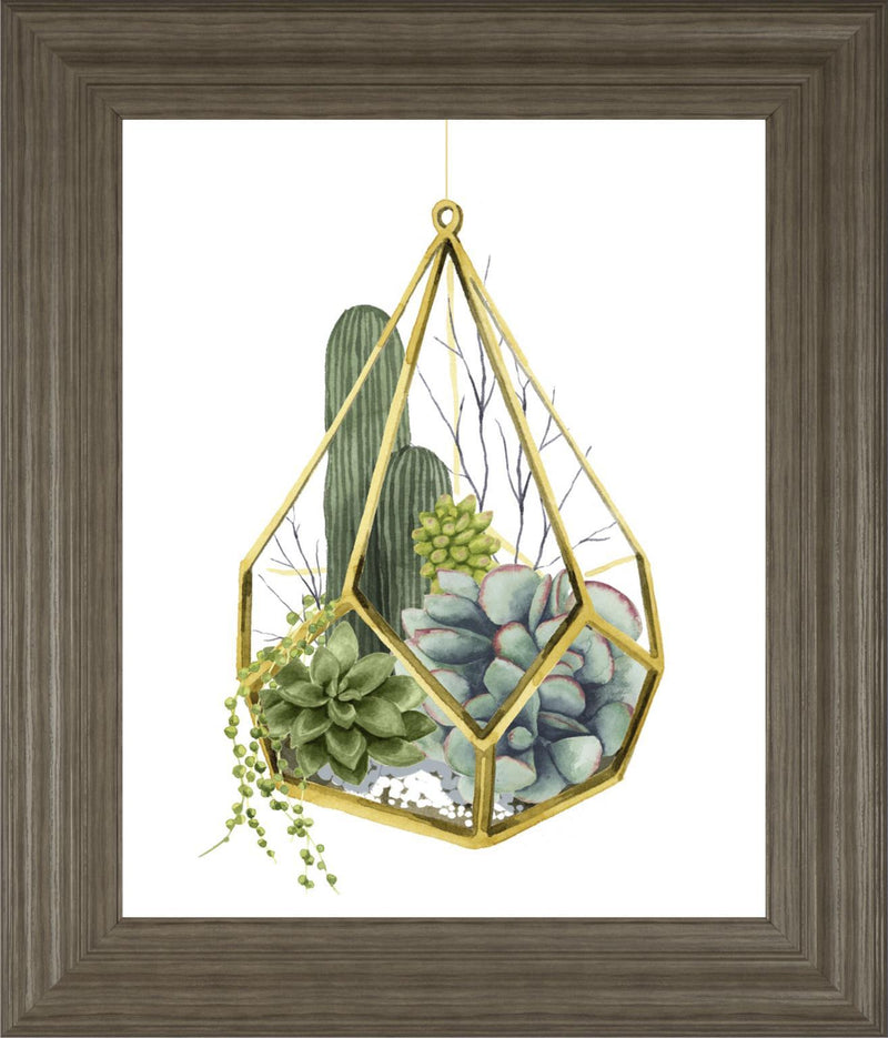 22x26 Wild Terrarium IV By Grace Popp - Green