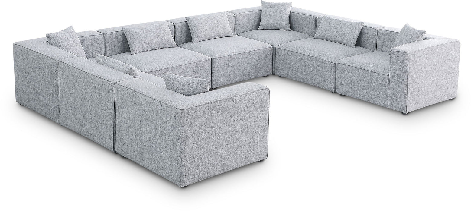 Cube - Linen 8 Piece Modular Sectional
