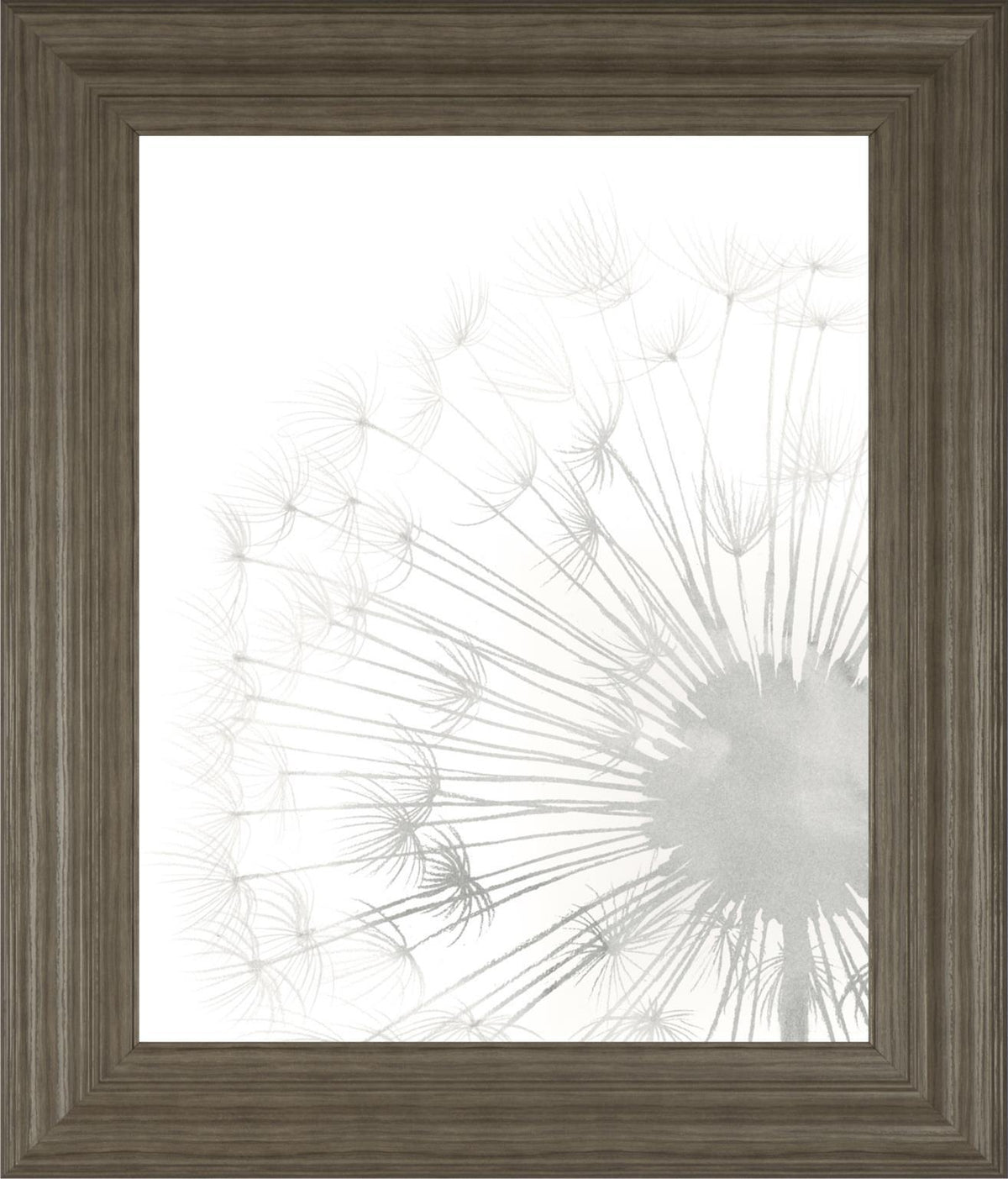 22x26 Dandelion Whisper II By Grace Popp - Silver