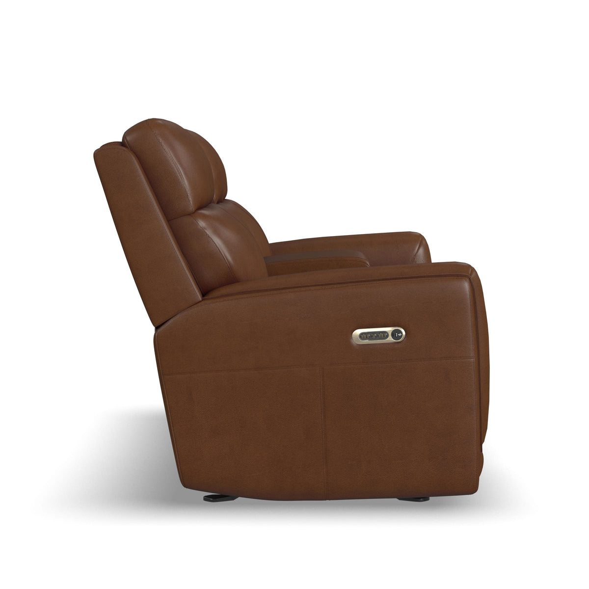 Flexsteel Alister Power Gliding Loveseat with Console, Power Headrests & Lumbar