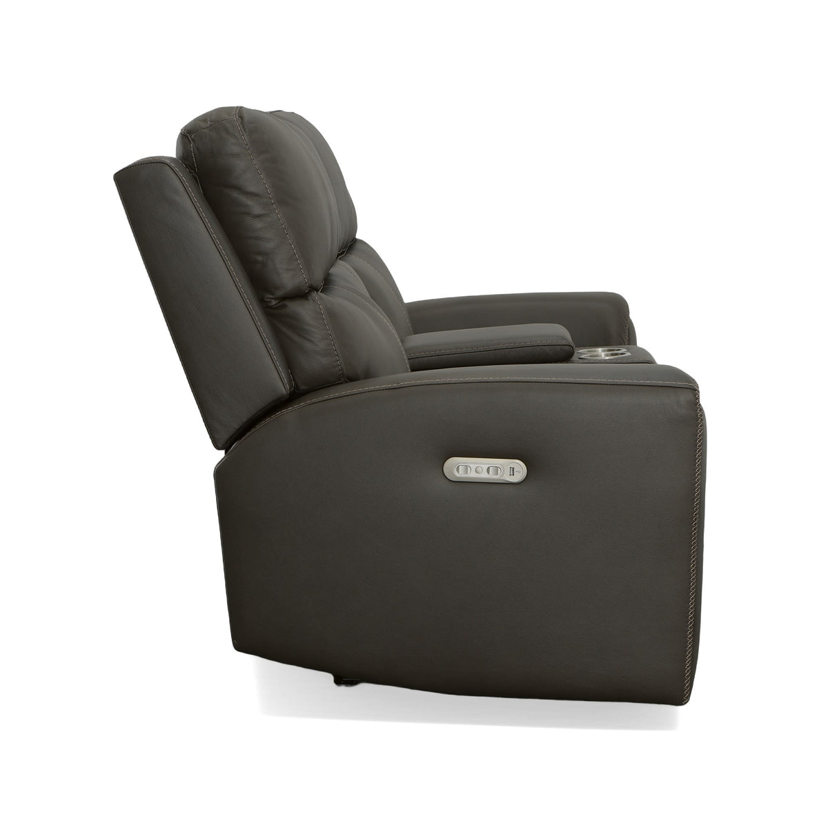 Flexsteel Jarvis Power Reclining Loveseat with Console & Power Headrests