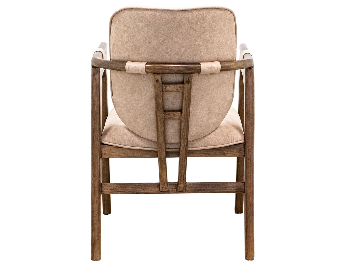 Silver - Upholstered Chair - Brown / Beige