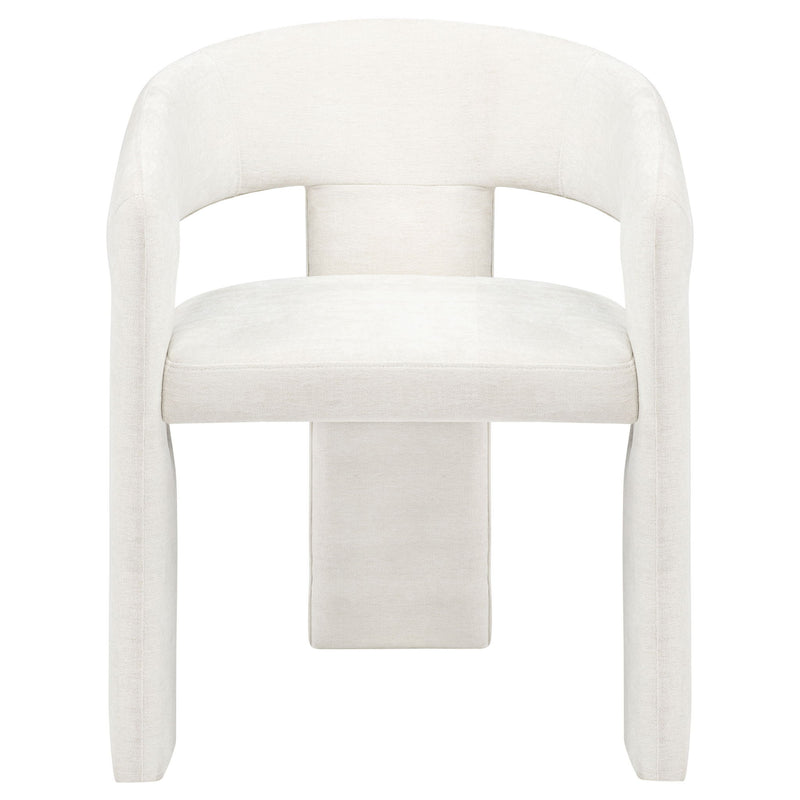 Carlow Upholstered Dining Arm Chair White (Set of 2)