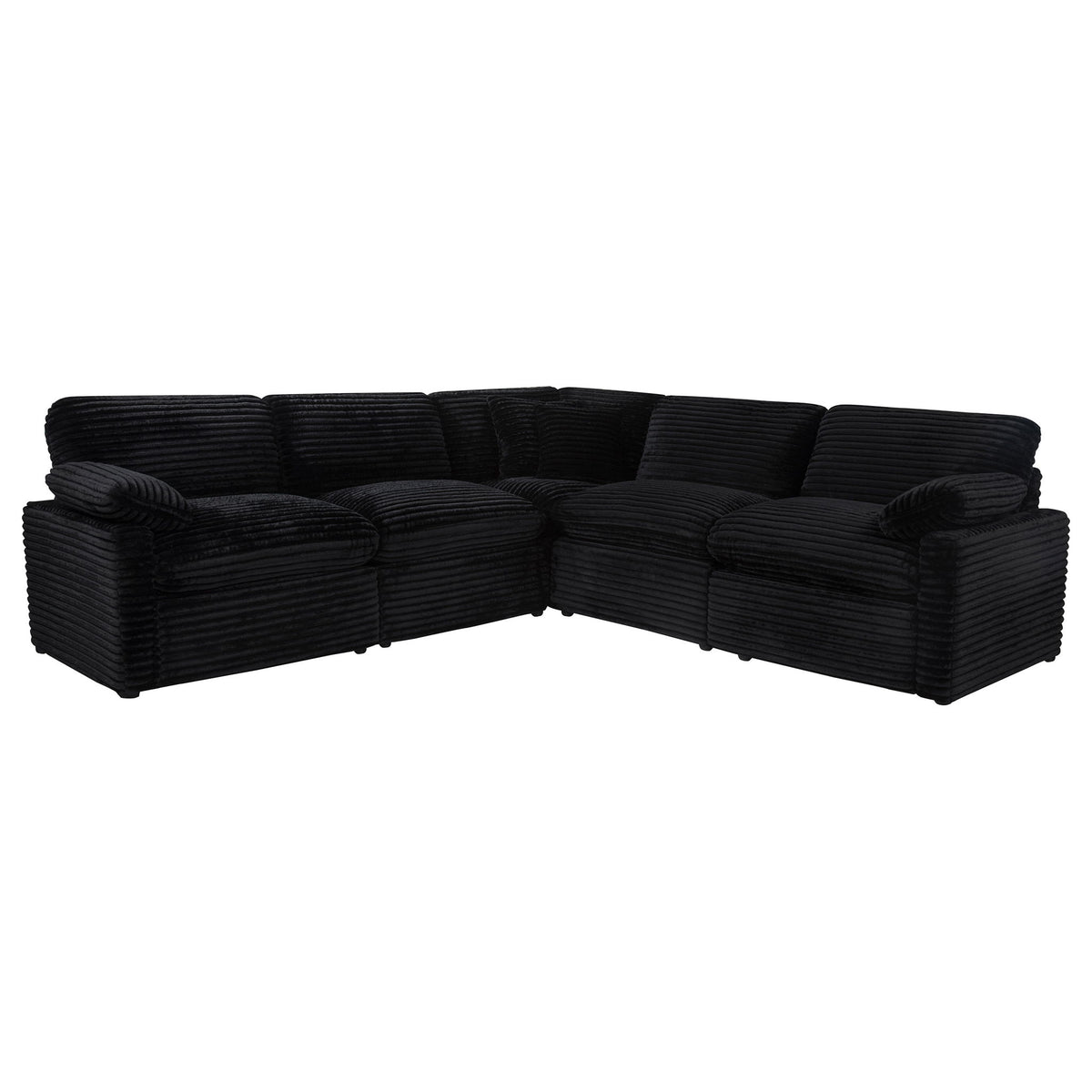 Collins 5-piece Modular Power Reclining Sectional Black