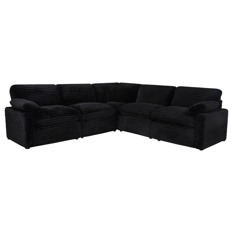 Collins 5-piece Modular Power Reclining Sectional Black