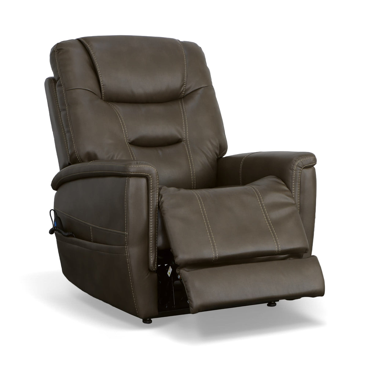 Flexsteel Shaw Power Lift Recliner with Power Headrest & Lumbar