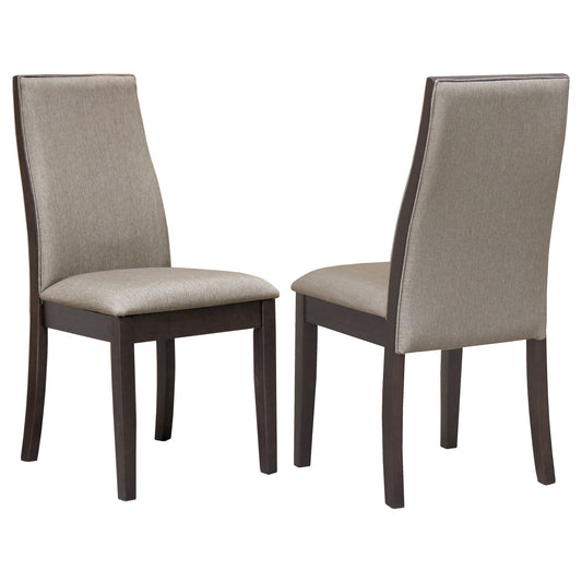 Spring Creek Upholstered Dining Chair Taupe (Set of 2)