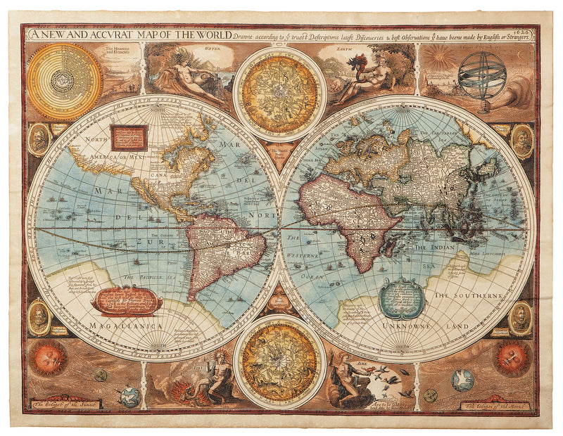 World Map - Light Brown