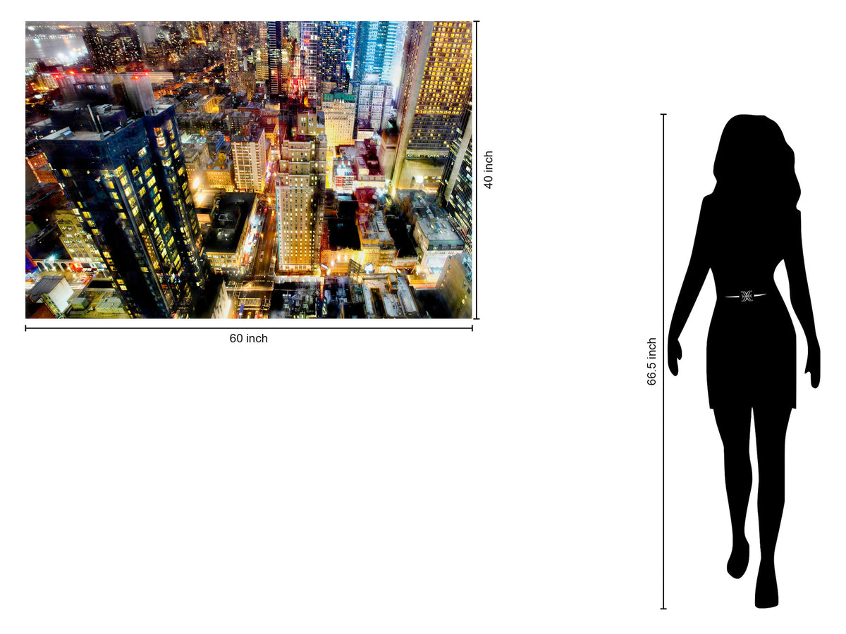Temp Glass With Foil - City Scape - Light Brown