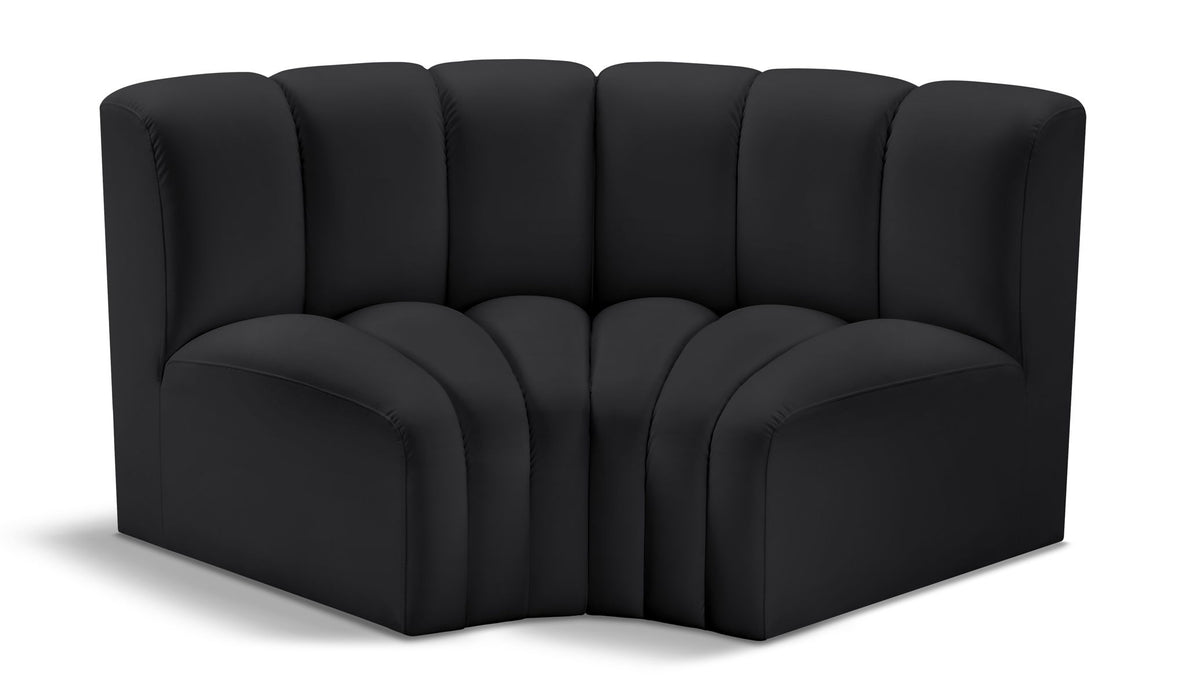 Arc - Faux Leather 2 Piece Modular Sofa