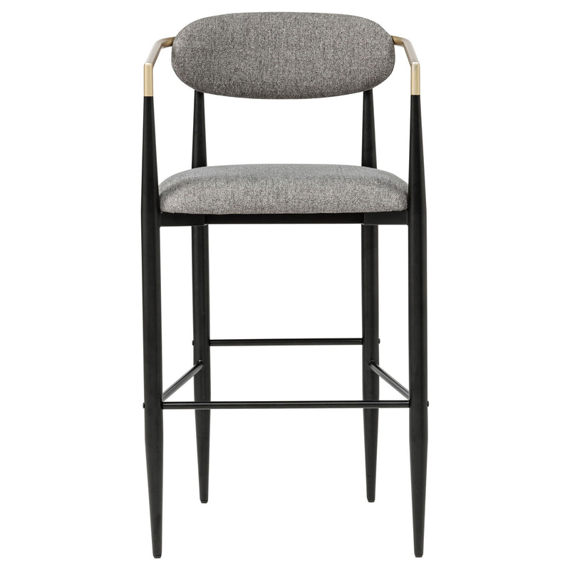 Tina Fabric Upholstered Bar Chair Dark Grey (Set of 2)