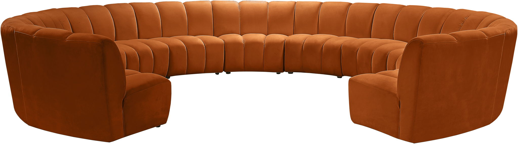 Infinity - 11 Piece Velvet Modular Sectional