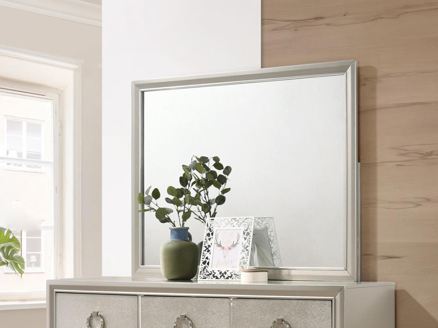 Salford - Dresser Mirror - Metallic Sterling