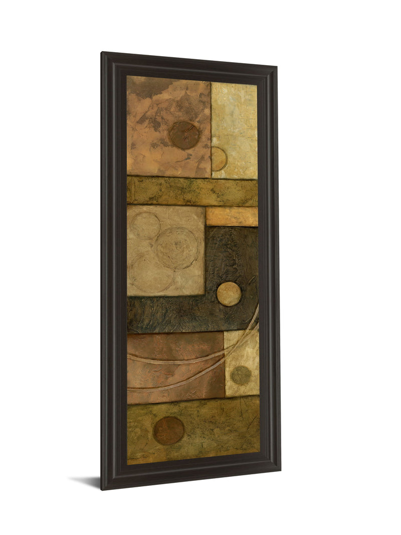 Circle Game I By Norm Olson - Framed Print Wall Art - Light Brown