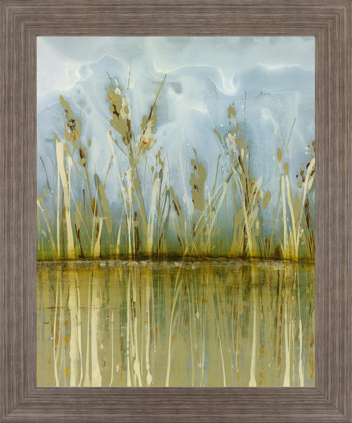 Whispering Marsh - 28" x 34" Framed Wall Art - Green