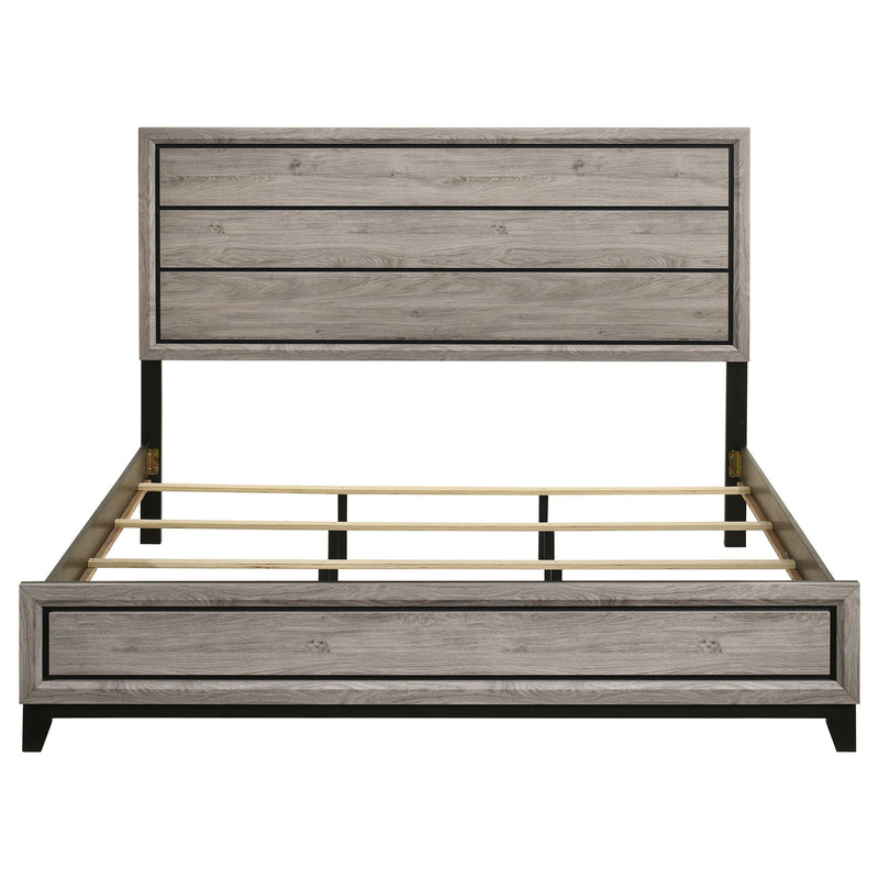 Watson Wood Eastern King Panel Bed Light Taupe