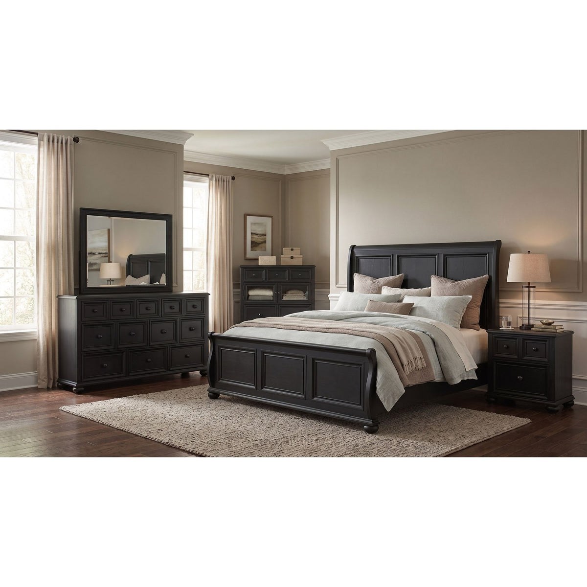 Heritage - Door Chest - Black