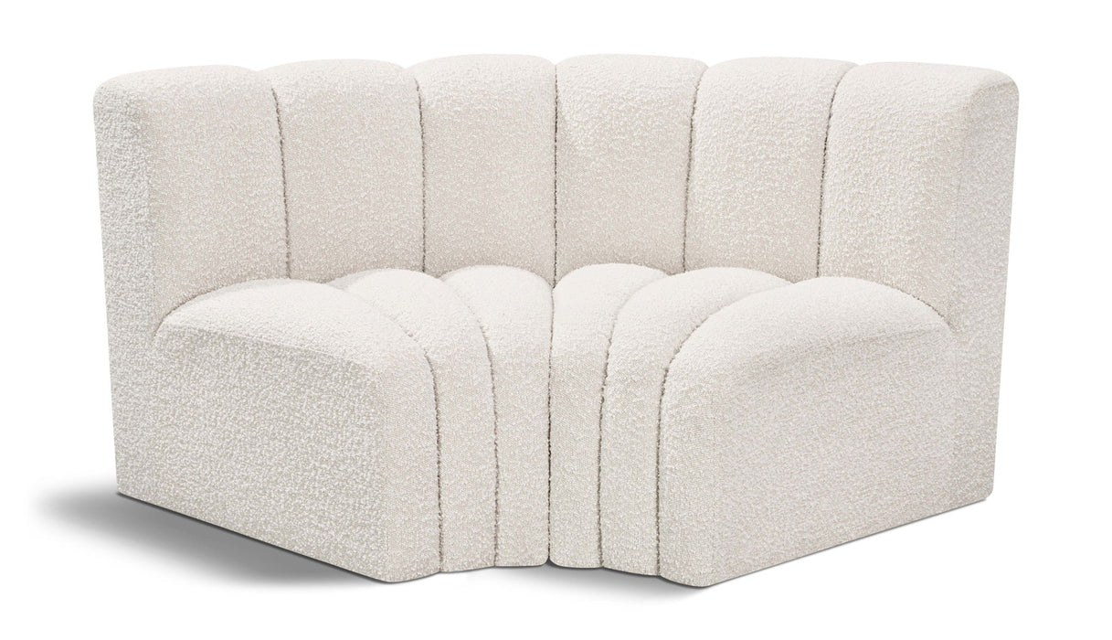 Arc - Boucle Fabric 2 Piece Modular Sofa