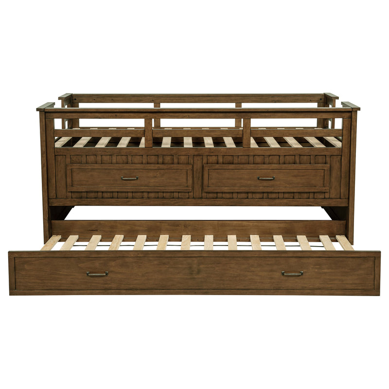 Carlsbad Wood Twin Captains Bed With Trundle