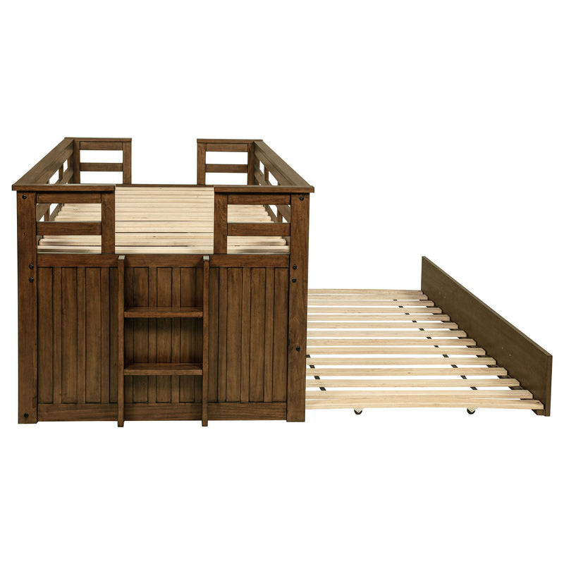 Carlsbad Wood Twin Captains Bed With Trundle