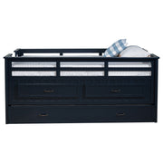 Carlsbad Wood Twin Captains Bed With Trundle