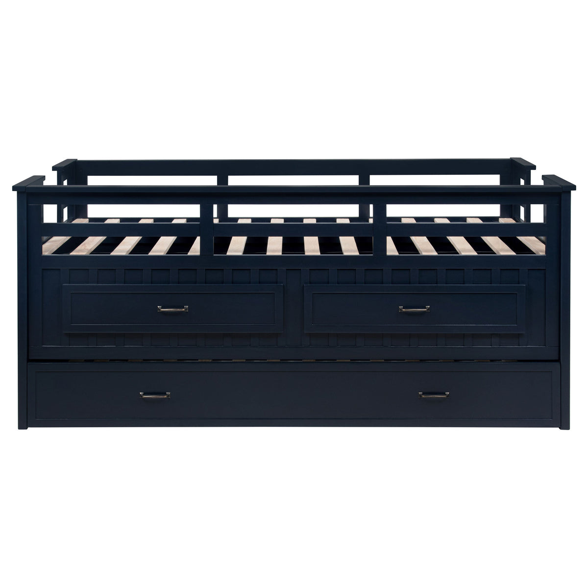 Carlsbad Wood Twin Captains Bed With Trundle