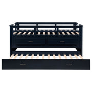 Carlsbad Wood Twin Captains Bed With Trundle