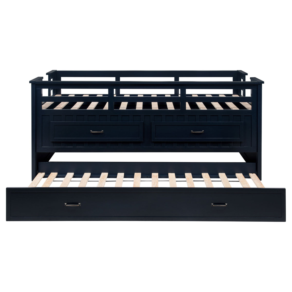 Carlsbad Wood Twin Captains Bed With Trundle