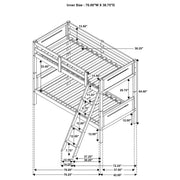 Littleton Wood Twin Over Twin Bunk Bed Espresso