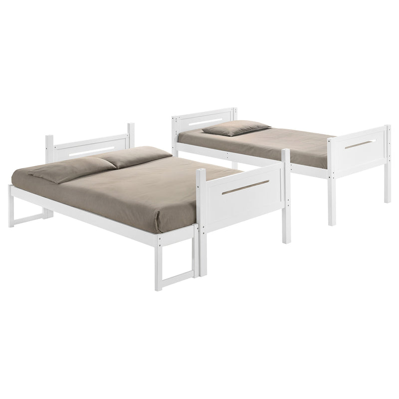 Littleton Wood Twin Over Twin Bunk Bed Espresso