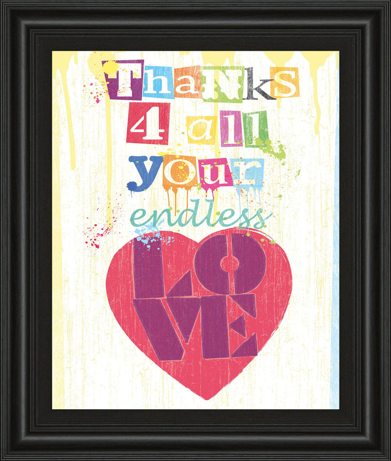 Must Be Love Il By Tom Frazier - Framed Print Wall Art - Purple