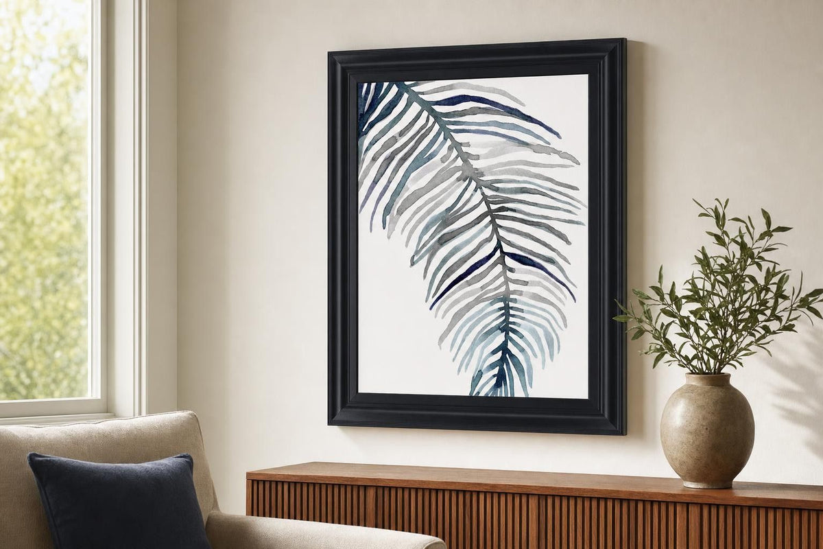 Feathered Palm Ii By Emma Scarvey - Gray