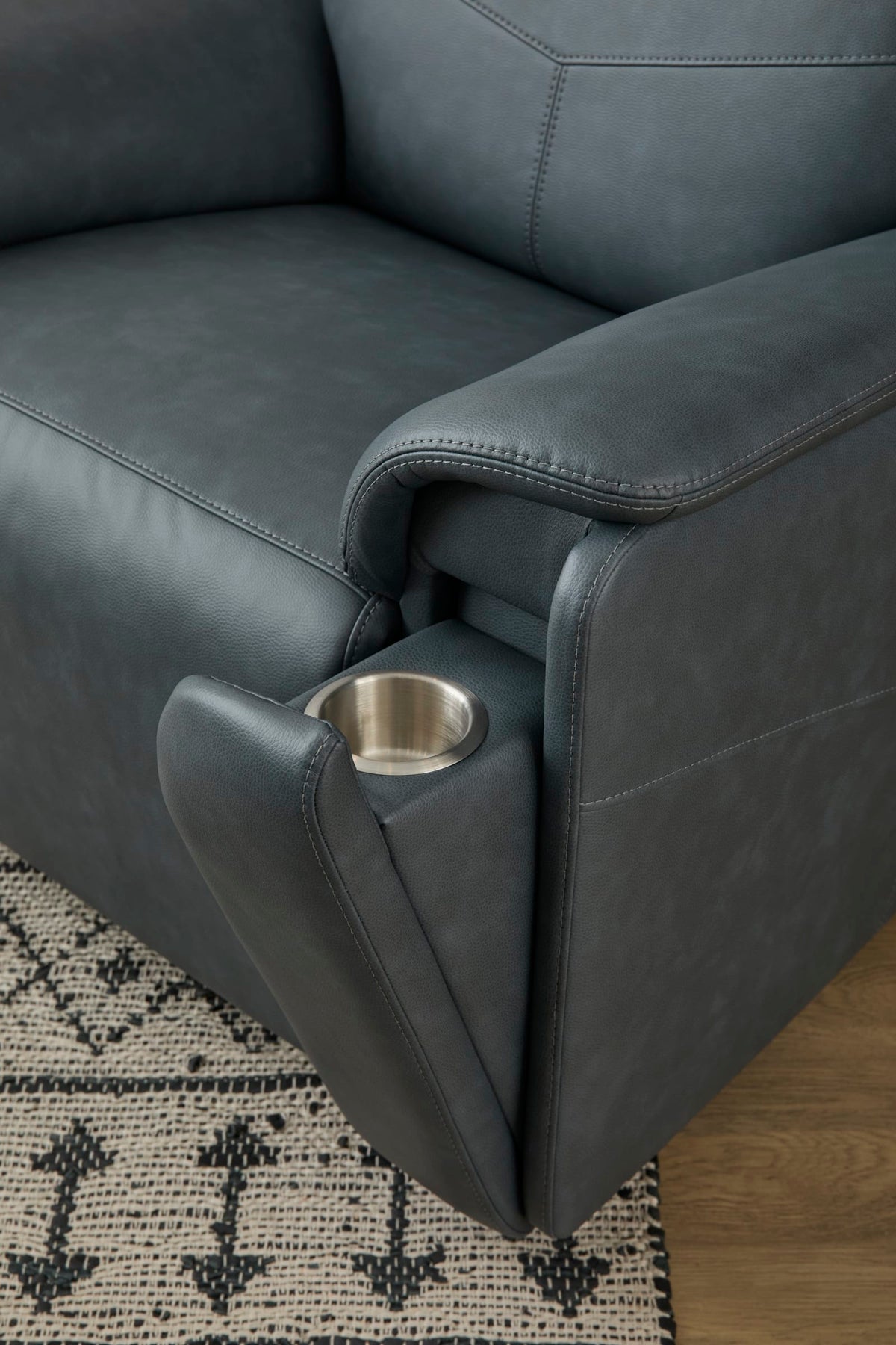 Flexsteel Vernon Power Swivel Gliding Recliner with Power Headrest, Lumbar, Heat & Massage