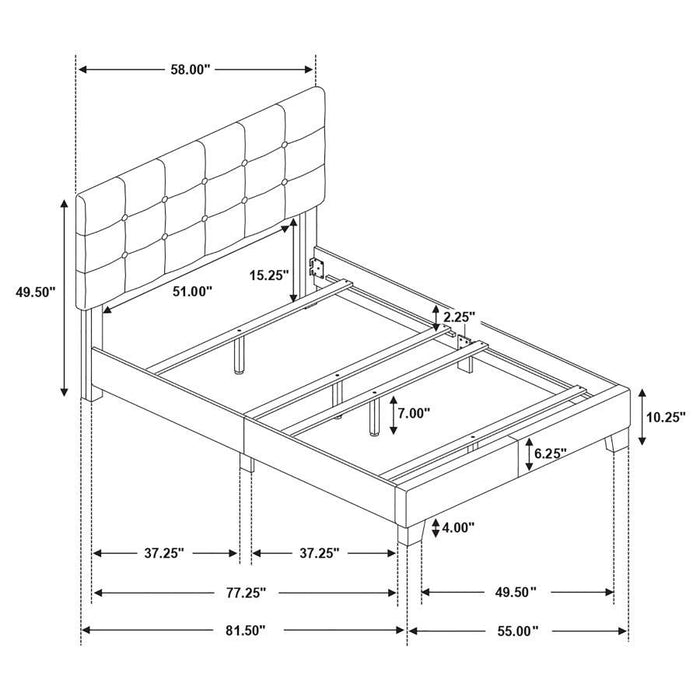 Mapes - Upholstered Panel Bed