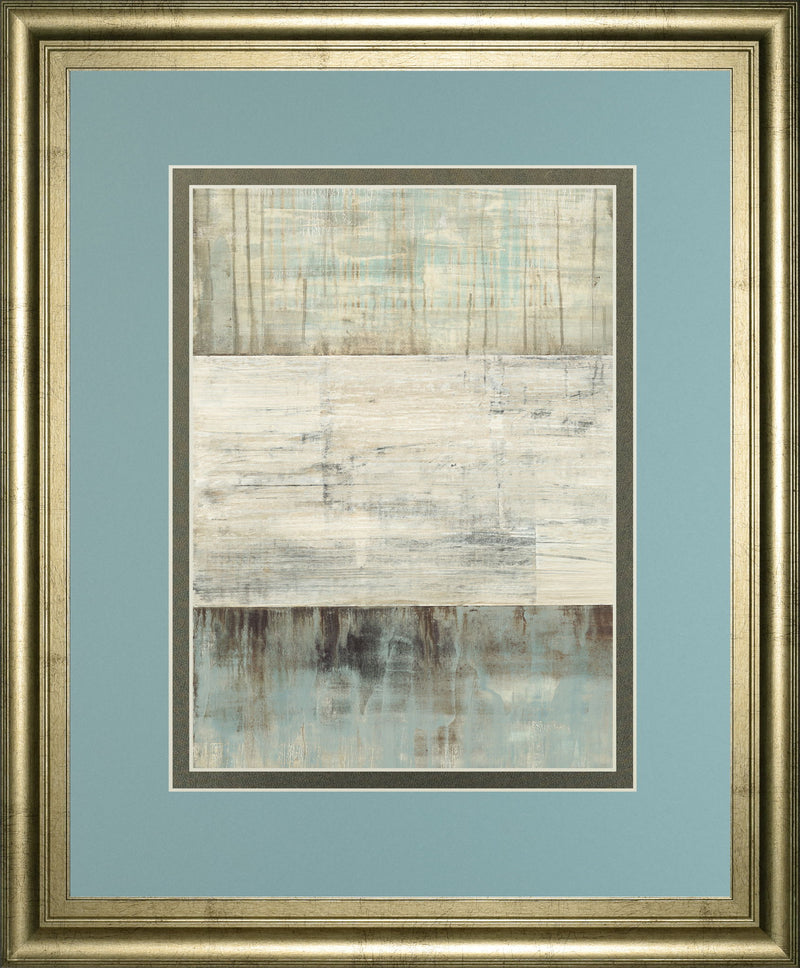 Of Fog & Snow By Heather Ross - Framed Print Wall Art - Light Blue