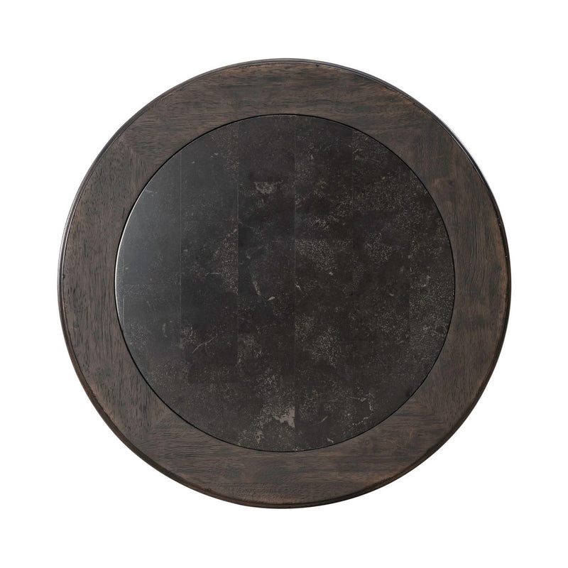 Paradise Valley - Round Chairside Table - Saddle Brown