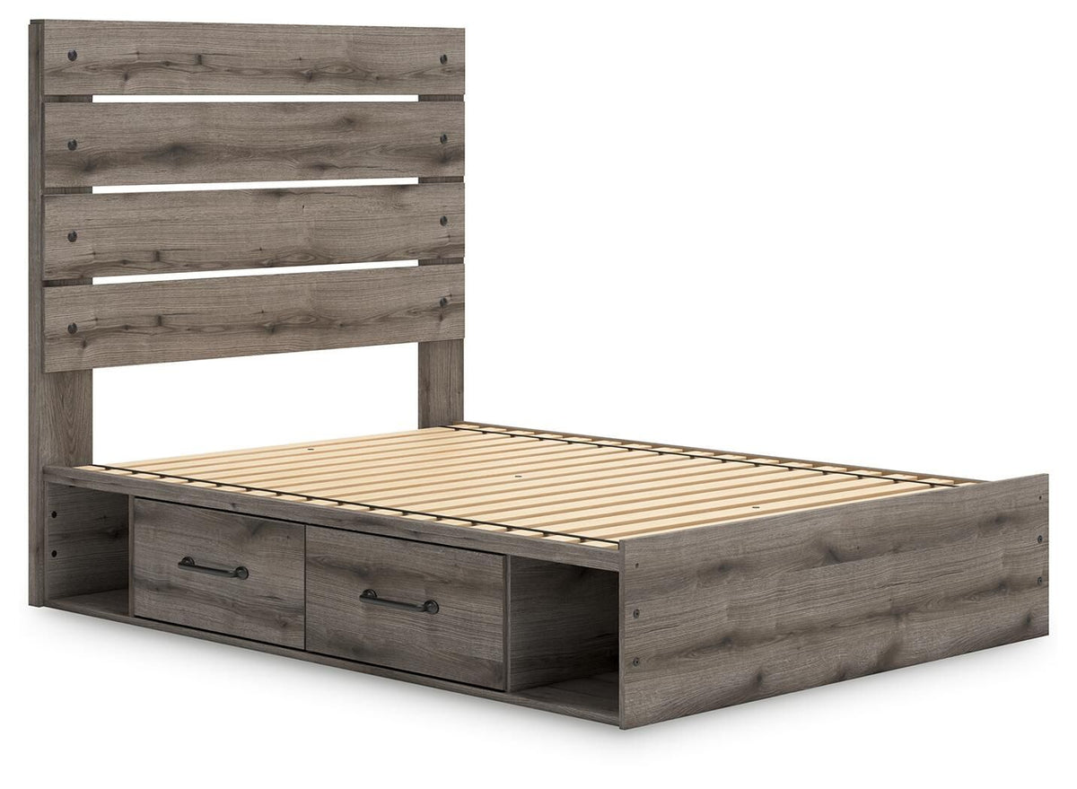 Graystorm - Panel Bed With Storage